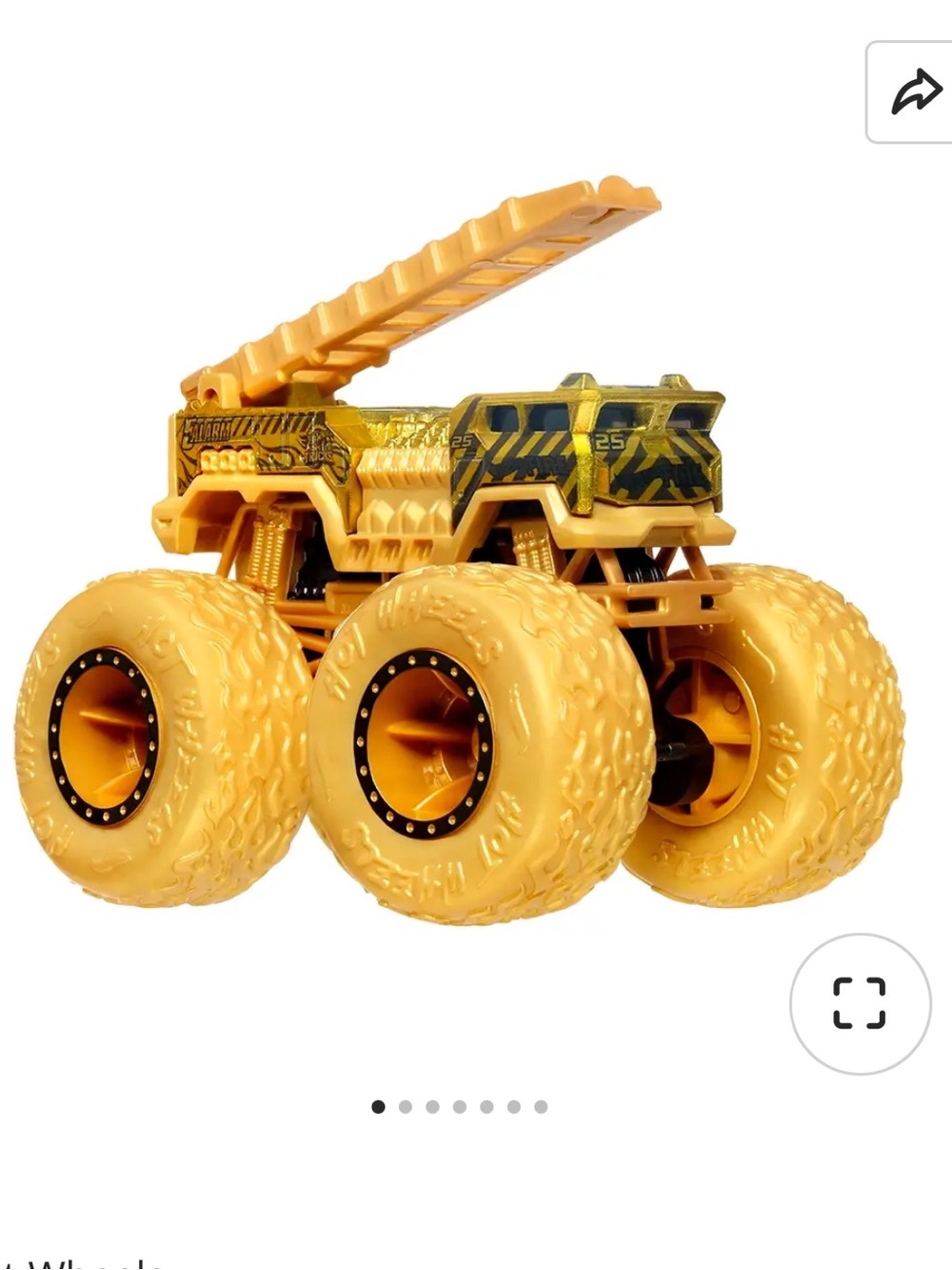 2023 HOT WHEELS Monster 5 Alarm Fire Brigade Gold Edition 1:64 Scale Vehicle NEW